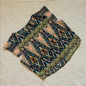 B Jewel Multicolor Geometric Blouse